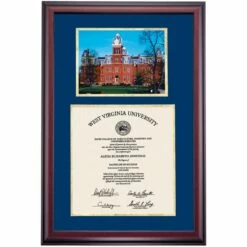 West Virginia Premier Woodburn Hall Diploma Frame -gift shop DSSHEFWVUPC7NGVWHP