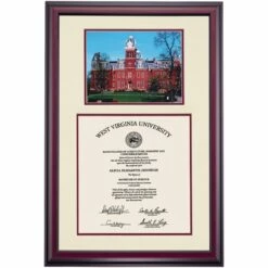 West Virginia Premier Woodburn Hall Diploma Frame -gift shop DSSHEFWVUPC7VWHP