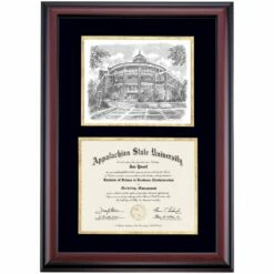 Appalachian State Premier Belk Library Diploma Frame -gift shop DSSHEIAPPPC4BGBLA