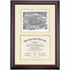 Appalachian State Premier Football Stadium Diploma Frame