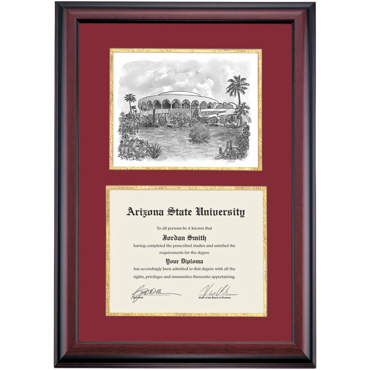 Arizona State Premier Grady Gammage Auditorium Diploma Frame 6 Arizona State Premier Grady Gammage Auditorium Diploma Frame - Image 4