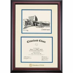 Cleveland Clinic Premier Euclid Certificate Frame