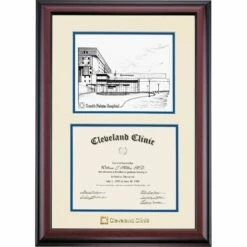 Cleveland Clinic Premier South Pointe Certificate Frame