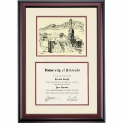 Colorado Premier Old Main Diploma Frame