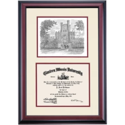 Eastern Illinois Premier Old Main Diploma Frame