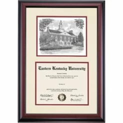 Eastern Kentucky Premier Keen Johnson Building Diploma Frame