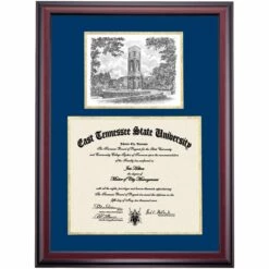 East Tennessee State Premier Alumni Plaza Diploma Frame 8 East Tennessee State Premier Alumni Plaza Diploma Frame -gift shop DSSHEIETNPC7NGPCA