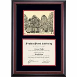 Franklin Pierce Premier Clifford Coles Hall Diploma Frame -gift shop DSSHEIFRPPC4BCRHP