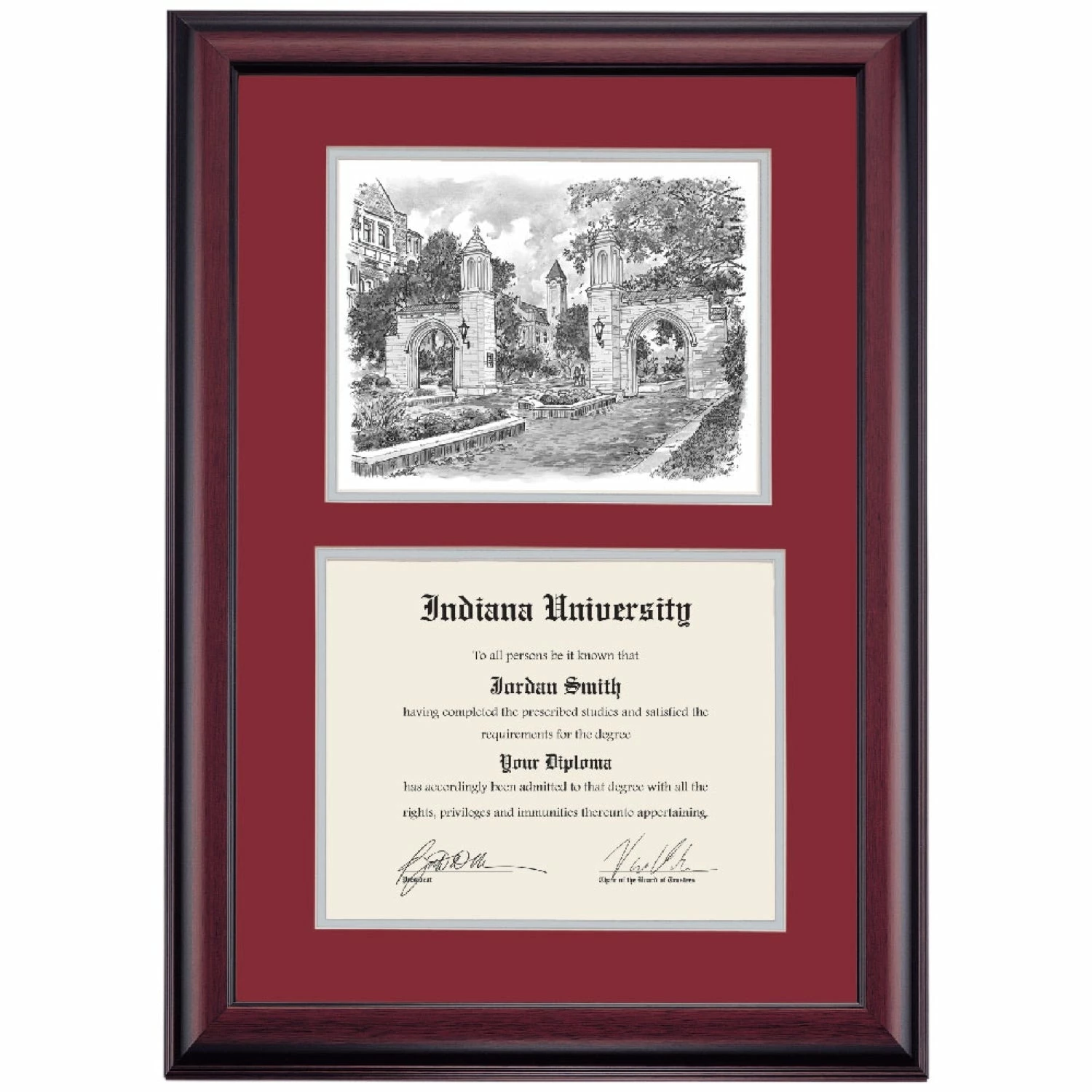 Indiana Premier The Sample Gates Diploma Frame 6 Indiana Premier The Sample Gates Diploma Frame - Image 4