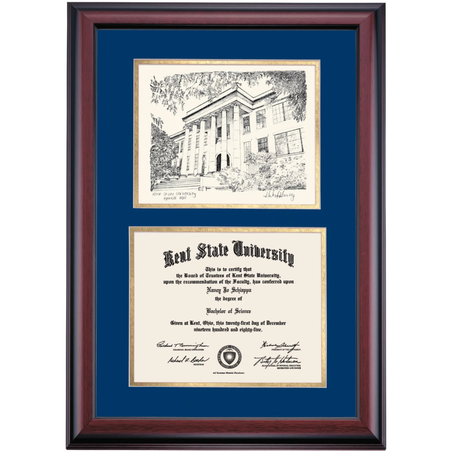 Kent State Premier Merrill Hall Diploma Frame For Undergraduate Degrees 4 Kent State Premier Merrill Hall Diploma Frame For Undergraduate Degrees - Image 2