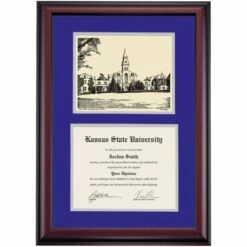 Kansas State Premier Anderson Hall Diploma Frame -gift shop DSSHEIKSTPC4PEKAI