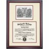 Lafayette Premier Pardee Hall Diploma Frame -gift shop DSSHEILAFPC7MVPP