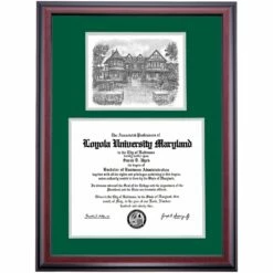 Loyola Maryland Premier The Knott Humanities Center Diploma Frame -gift shop DSSHEILOMPC7HEHCL