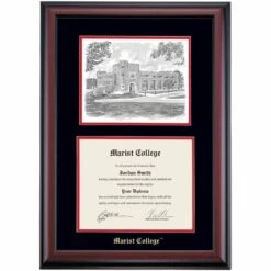 Marist Embossed Premier Hancock Building Diploma Frame -gift shop DSSHEIMAREC3BCHAN