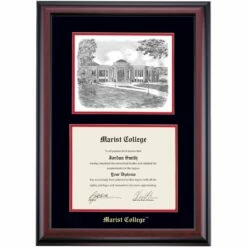 Marist Embossed Premier The Rotunda Diploma Frame -gift shop DSSHEIMAREC3BCMRP
