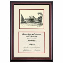 Massachusetts Institute Of Technology Premier Maclaurin Building Diploma Frame 14 Massachusetts Institute Of Technology Premier Maclaurin Building Diploma Frame -gift shop DSSHEIMITPC5MIPI
