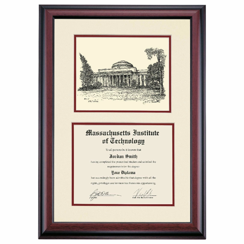 Massachusetts Institute Of Technology Premier Maclaurin Building Diploma Frame 6 Massachusetts Institute Of Technology Premier Maclaurin Building Diploma Frame - Image 4