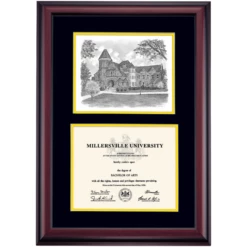 Millersville Premier Biemesderfer Center Diploma Frame -gift shop DSSHEIMLRPC4BYBEX