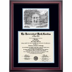 North Carolina-Chapel Hill Premier The Old Well Diploma Frame 11 North Carolina-Chapel Hill Premier The Old Well Diploma Frame -gift shop DSSHEINCHPCNBLCHP