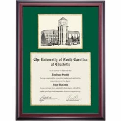 North Carolina At Charlotte Premier Clock Tower Diploma Frame -gift shop DSSHEINCTPC7HGNNP