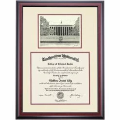Northeastern Premier The Krentzman Quadrangle Diploma Frame