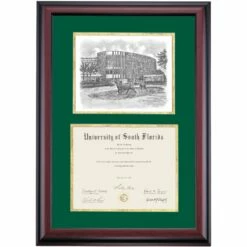 South Florida Premier Marshall Student Center Diploma Frame -gift shop DSSHEISFLPC4HGMPR