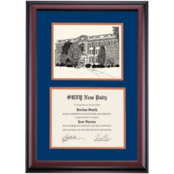 SUNY New Paltz Premier Old Main Diploma Frame