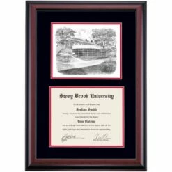 Stony Brook Premier Student Activities Center Diploma Frame -gift shop DSSHEISYSPC3BCSBE