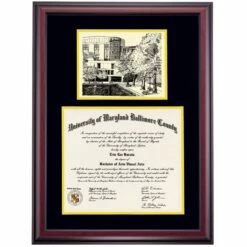 Maryland Baltimore County Premier Albin O. Kuhn Library Diploma Frame -gift shop DSSHEIUMBPC8BYAKI