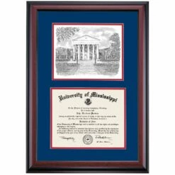 Mississippi Premier The Lyceum Diploma Frame -gift shop DSSHEIUMSPC4NCLYI