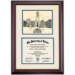 Toledo Premier University Hall Diploma Frame