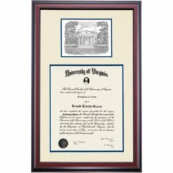 Virginia Premier The Rotunda Diploma Frame