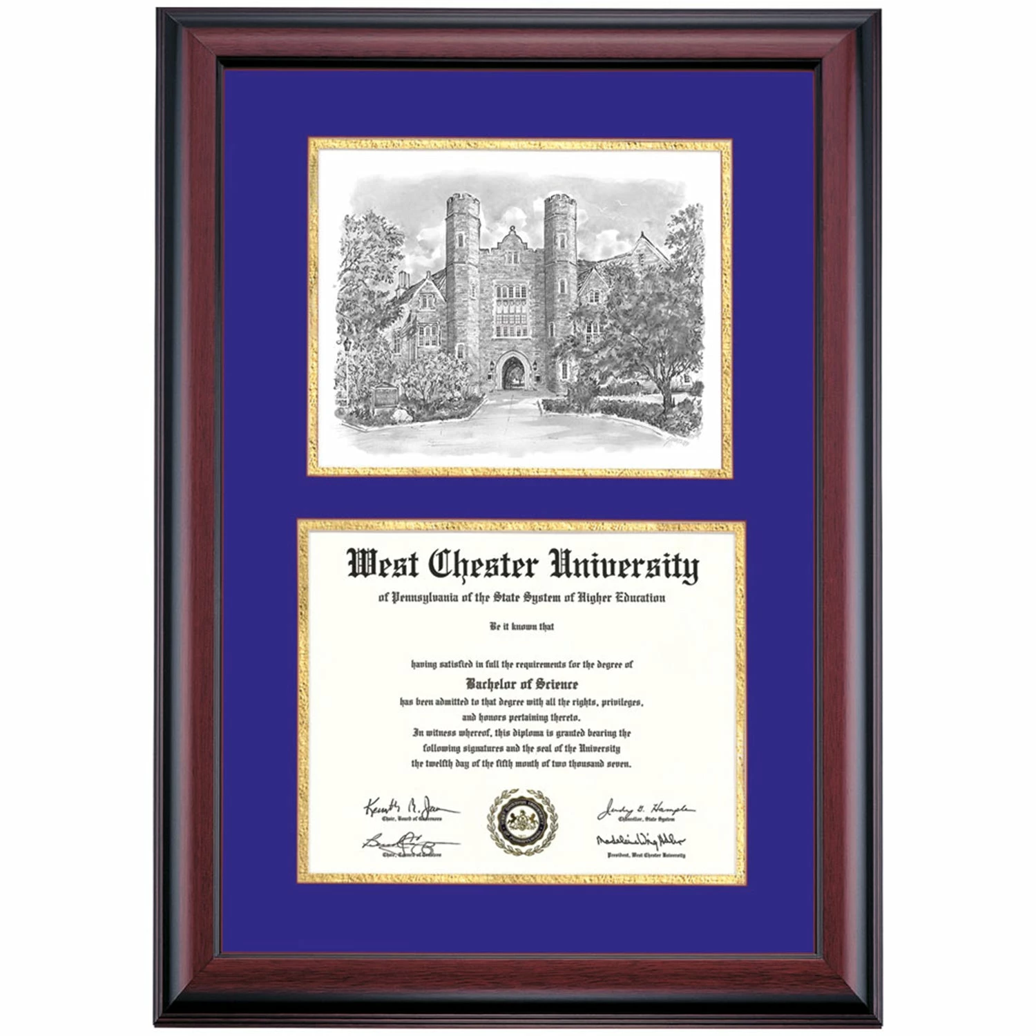 West Chester Premier Philips Memorial Building Diploma Frame 5 West Chester Premier Philips Memorial Building Diploma Frame - Image 3