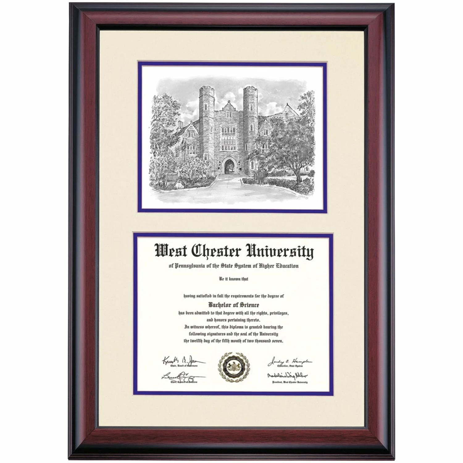 West Chester Premier Philips Memorial Building Diploma Frame 3 West Chester Premier Philips Memorial Building Diploma Frame