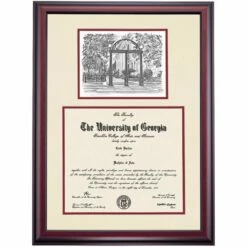 Georgia Premier The Arch Diploma Frame