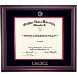 Southern Illinois Edwardsville Traditional Diploma Frame For Pharmacy Degree