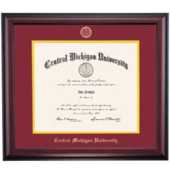 Central Michigan Traditional Diploma Frame For PhD Degrees