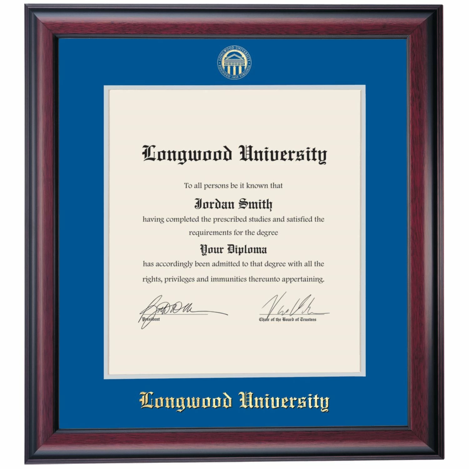 Longwood Traditional Diploma Frame 3 Longwood Traditional Diploma Frame