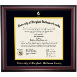 Maryland Baltimore County Traditional Diploma Frame