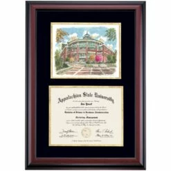 Appalachian State Premier Belk Library Diploma Frame -gift shop DSSHEWAPPPC4BGWBL