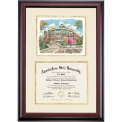 Appalachian State Premier Belk Library Diploma Frame