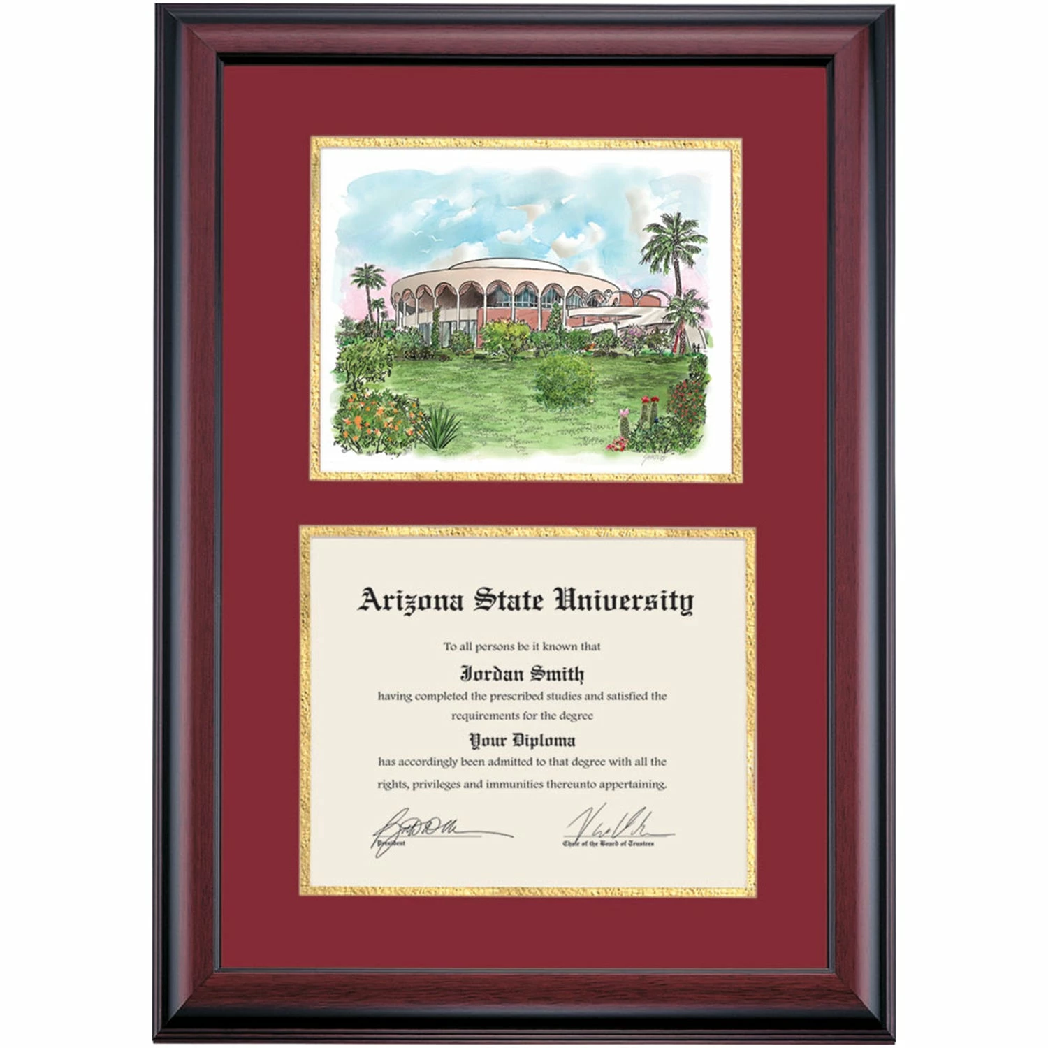 Arizona State Premier Grady Gammage Auditorium Diploma Frame 8 Arizona State Premier Grady Gammage Auditorium Diploma Frame - Image 6
