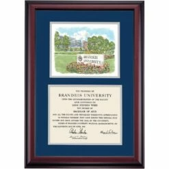 Brandeis Premier Brandeis University Sign Diploma Frame -gift shop DSSHEWBRUPC5NEBUW