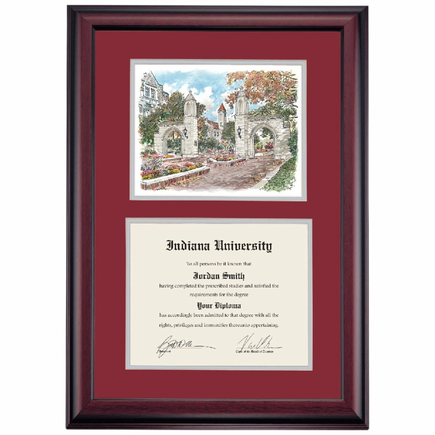 Indiana Premier The Sample Gates Diploma Frame 8 Indiana Premier The Sample Gates Diploma Frame - Image 6