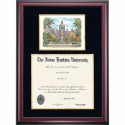 Johns Hopkins Premier Medicine Diploma Frame -gift shop DSSHEWJHUPC9BGJMC