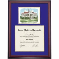 James Madison Premier Wilson Hall Diploma Frame -gift shop DSSHEWJMUPC8PGWHJ