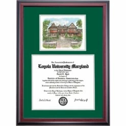 Loyola Maryland Premier The Knott Humanities Center Diploma Frame -gift shop DSSHEWLOMPC7HEHUM