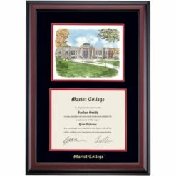 Marist Embossed Premier The Rotunda Diploma Frame -gift shop DSSHEWMAREC3BCMRW