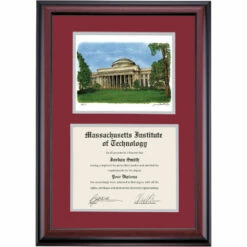 Massachusetts Institute Of Technology Premier Maclaurin Building Diploma Frame 13 Massachusetts Institute Of Technology Premier Maclaurin Building Diploma Frame -gift shop DSSHEWMITPC5MEMBW