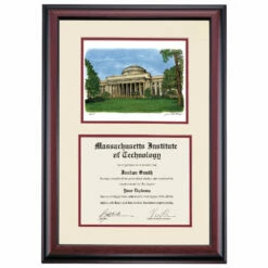 Massachusetts Institute Of Technology Premier Maclaurin Building Diploma Frame 16 Massachusetts Institute Of Technology Premier Maclaurin Building Diploma Frame -gift shop DSSHEWMITPC5MMBW